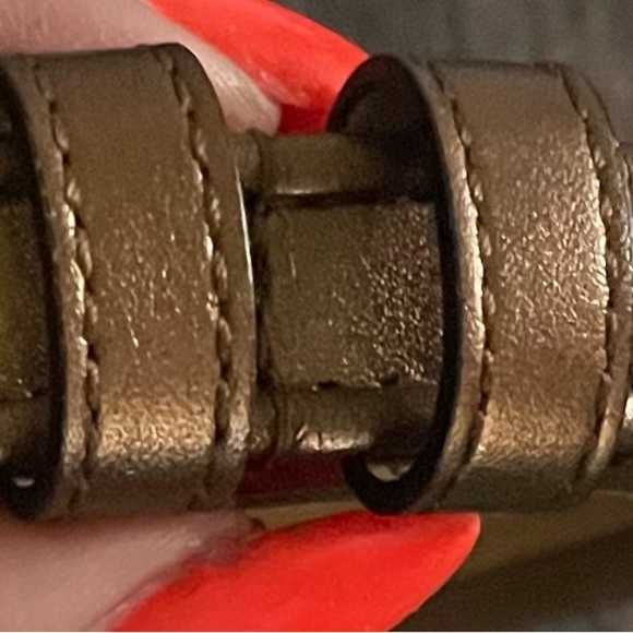 Michael Kors, bronze, metallic and glittery belt size large - Picture 3 of 6